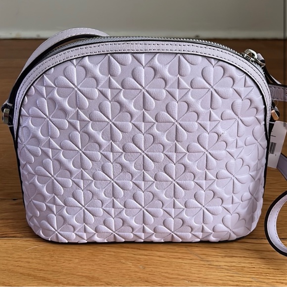 Kate Spade Hollie Spade Clover Geo Embossed Extra Large Dome Crossbody Bag - Picture 2 of 5